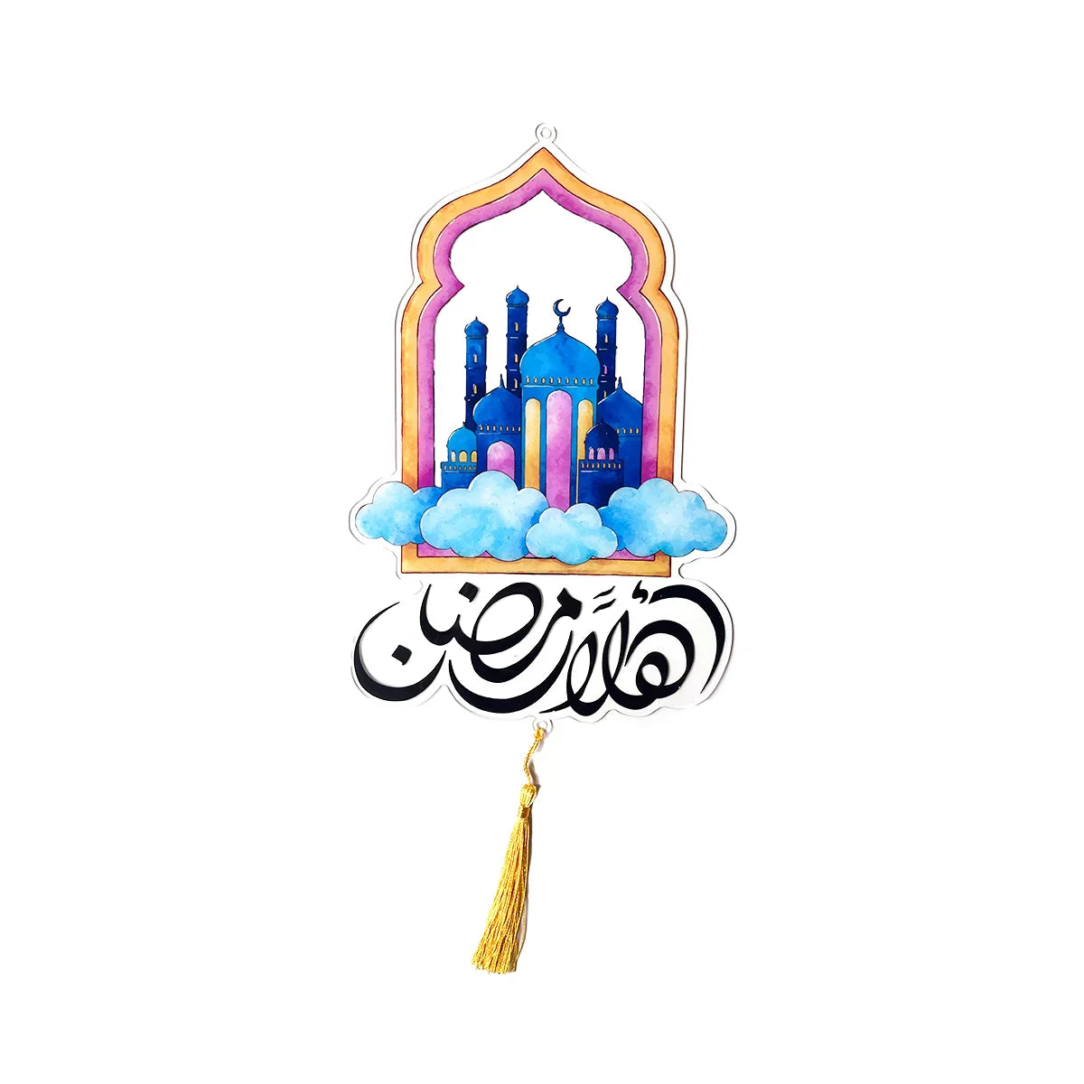 RAMADAN HANGING DECORATION	 30*19.5CM ACRYLIC