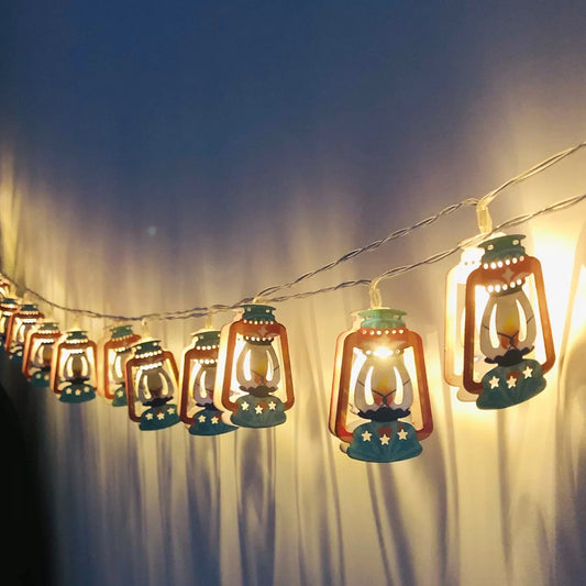 EID LED LIGHT GARLAND – OIL LAMP 1.65M, 10 Lights