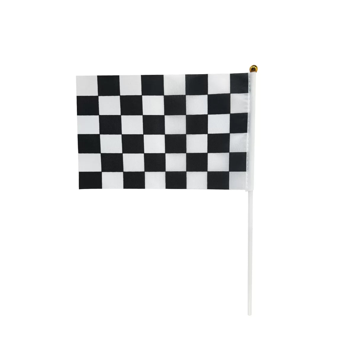 BLACK & WHITE CHECKERED FLAG 6pk