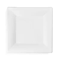 10" SQUARE PLATE White (50 pc)