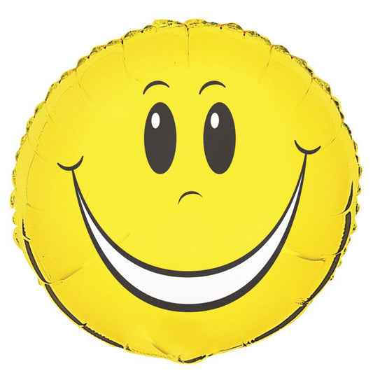 SMILEY FACE 45CM (18") FOIL BALLOON 1pc