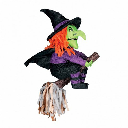 Witch & Broomstick 3D Shape Pinata