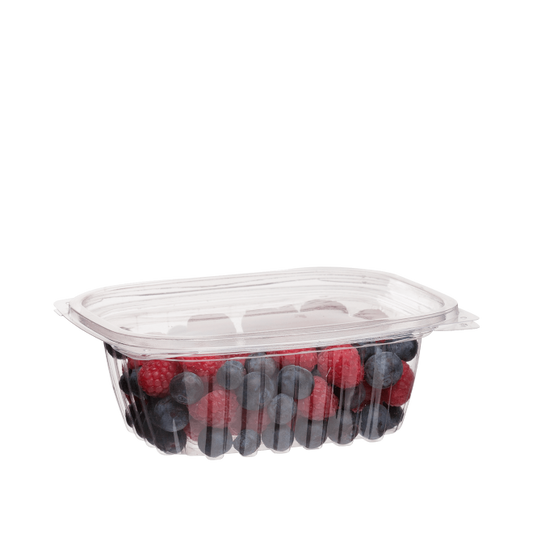 12oz RECTANGULAR PLA DELI CONTAINER WITH LID 100PK NIS Packaging & Party Supply