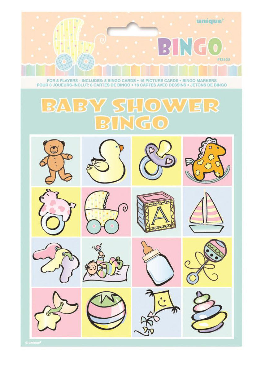 Baby shower bingo game