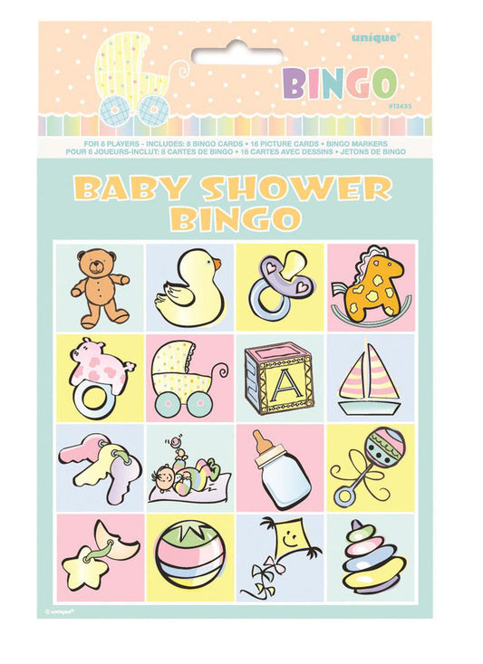 Baby shower bingo game