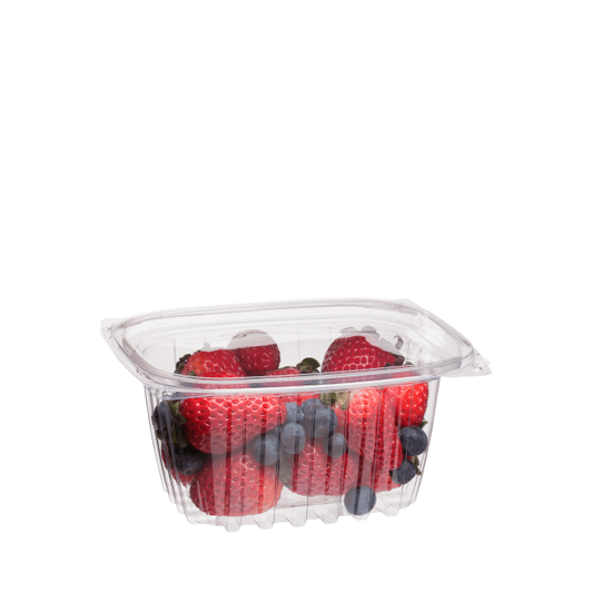 16oz RECTANGULAR PLA DELI CONTAINER WITH LID 100PK NIS Packaging & Party Supply