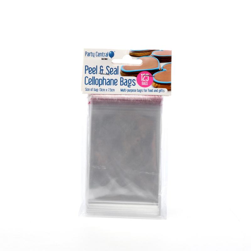 Premium Peel & Seal Cellophane Bags - 7.5cm x 13cm 125pk