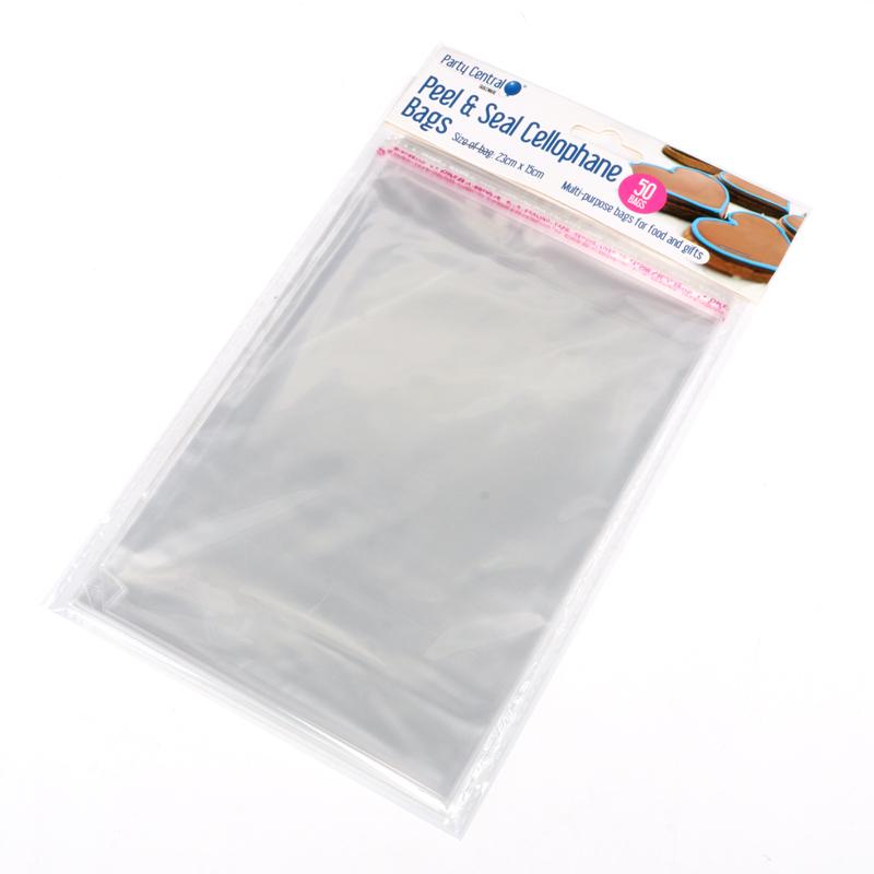 Premium Peel & Seal Cellophane Bags - 15cm x 23cm 50pk