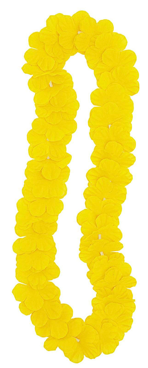 LUAU FLOWER LEI 106cm (42") - YELLOW