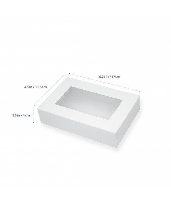 2 Biscuit Box RECTANGLE 6.75x4.5x1.5(H)in NIS Packaging & Party Supply