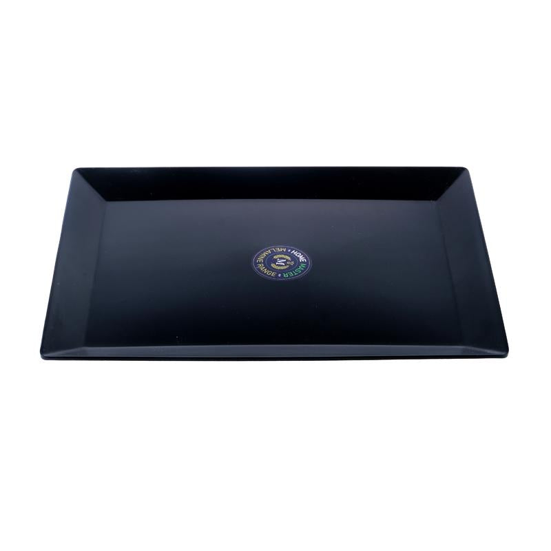 Melamine Platter Tray Rectangular 35cm x 25cm x 2cm - Black