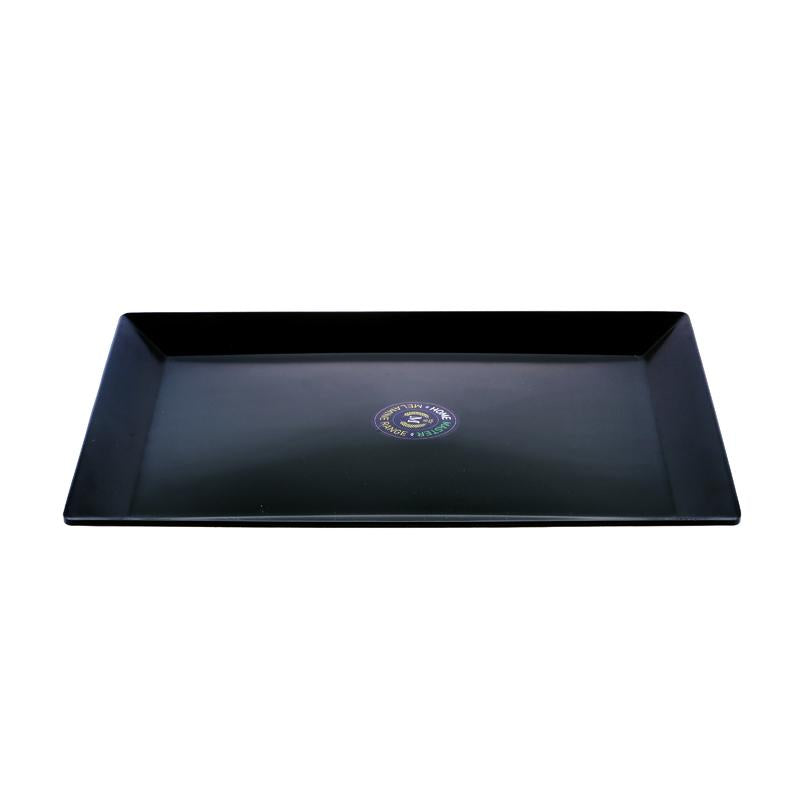 Melamine Platter Tray Rectangular 35cm x 25cm x 2cm - Black