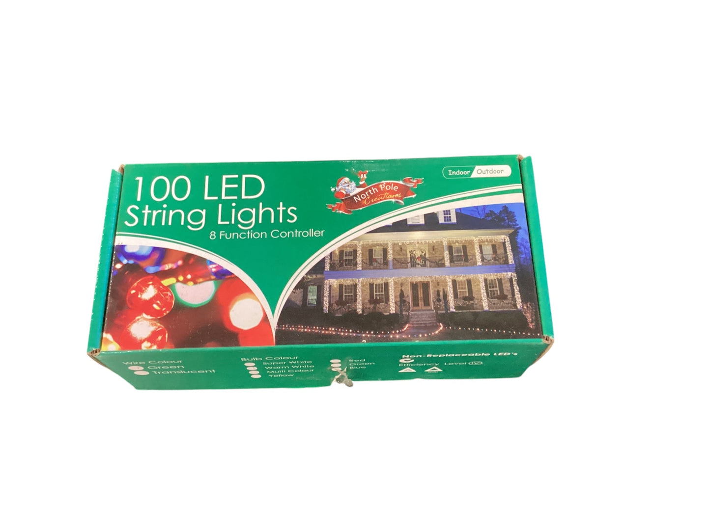 100 LED String Lights 8 function Controller - Warm White 10m