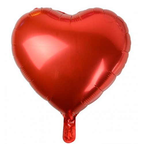 Red Heart Shape foil balloon 45cm 1pc