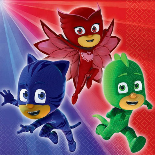 PJ Masks Beverage Napkins 25cm x 25cm