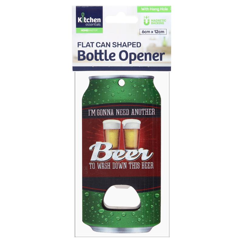 Bottle Opener Magnetic Flat Can Shaped 12cm x 6cm x 0.5cm 18 Assorted 1pc