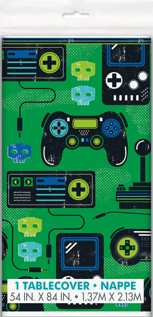 GAMER /Level up Printed Tablecover 137CM X 213CM (54" X 84") 1pc