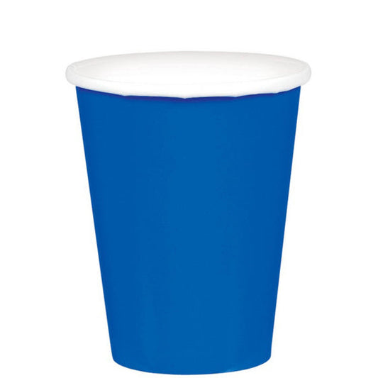 266ML CUPS PAPER 20 PACK - BRIGHT ROYAL BLUE NIS Packaging & Party Supply