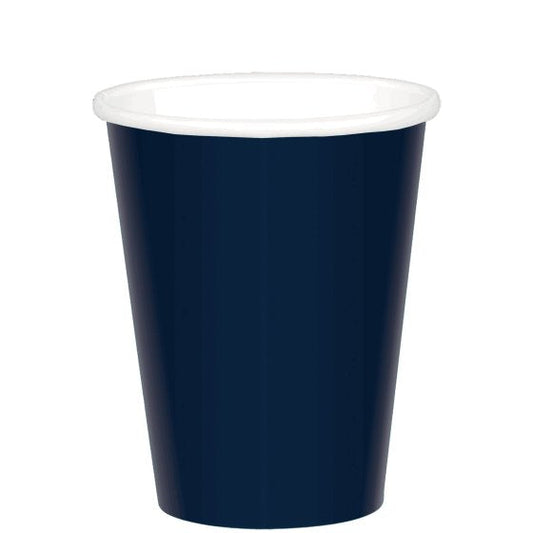 266ML Paper Cups 20 Pack - NAVY Blue NIS Packaging & Party Supply