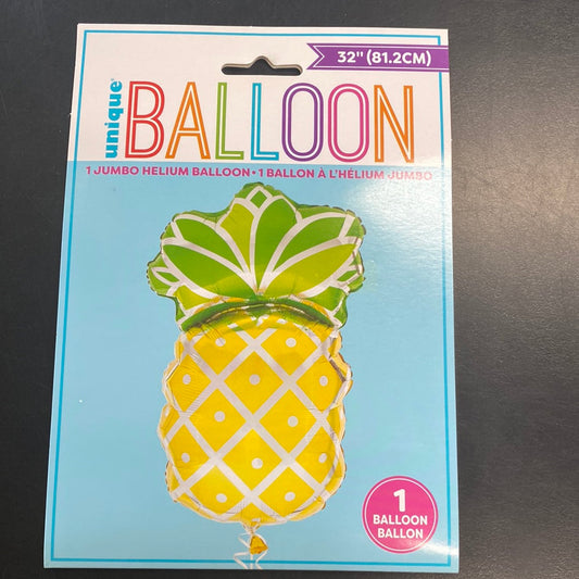 Pineapple Shape Foil Balloon 81.2cm 32" 1pc