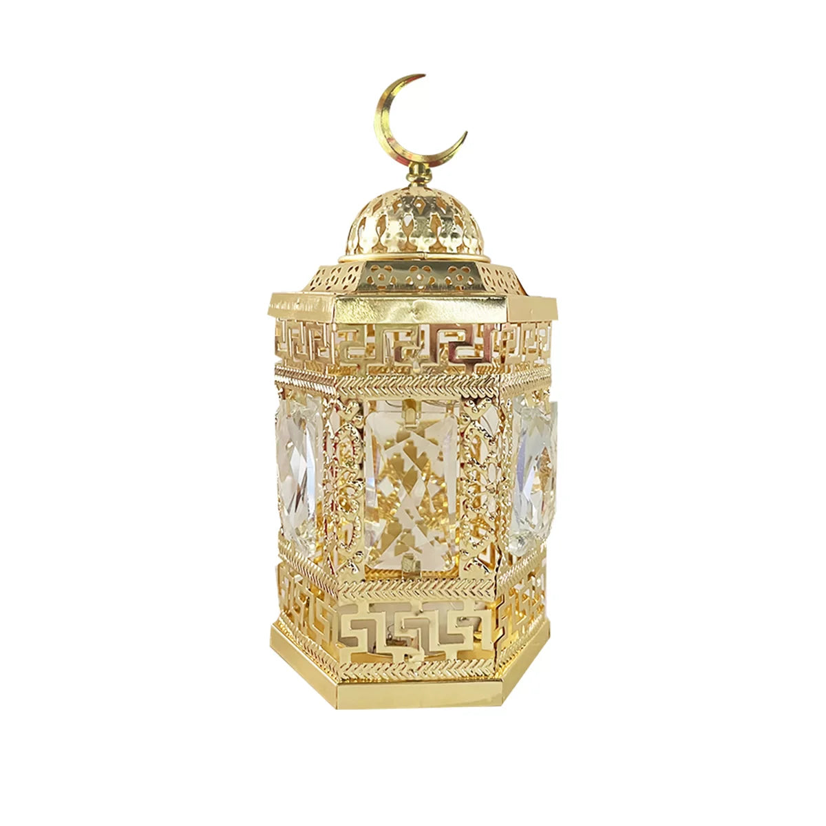 EID Led Lantern 21cm GOLD 1PC