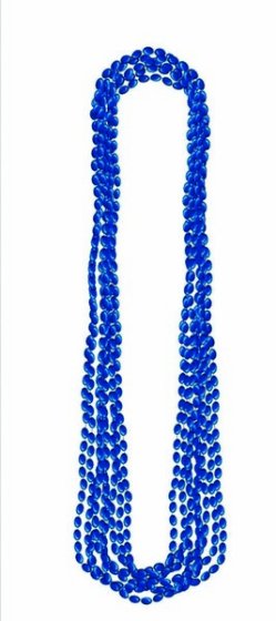 METALLIC NECKLACE - NAVY 1pc