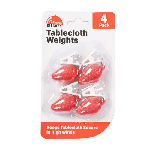 Tablecloth weight Strawberry Pk4