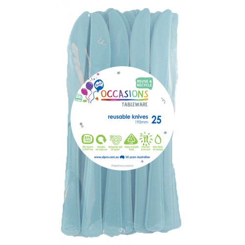 Light Blue Knife Pack of 25