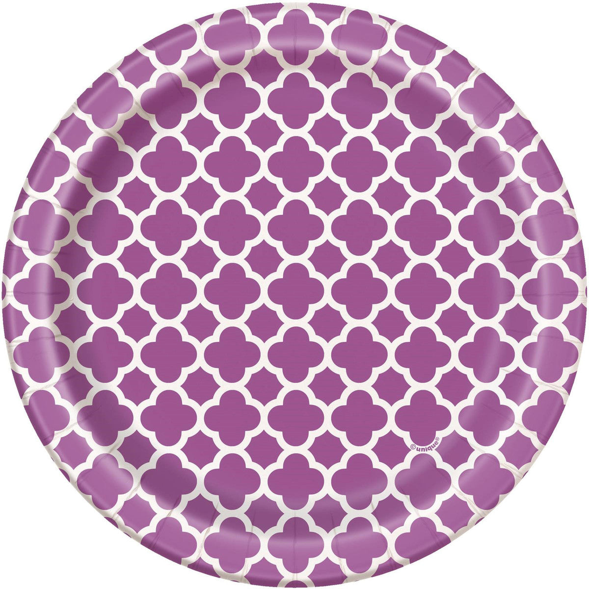 QUATREFOIL PRETTY PURPLE 18CM (7") PLATES 8pk