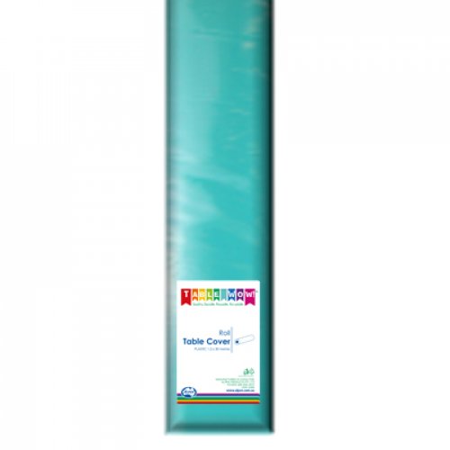 Teal Table cover Roll Plastic 30m 1 Roll