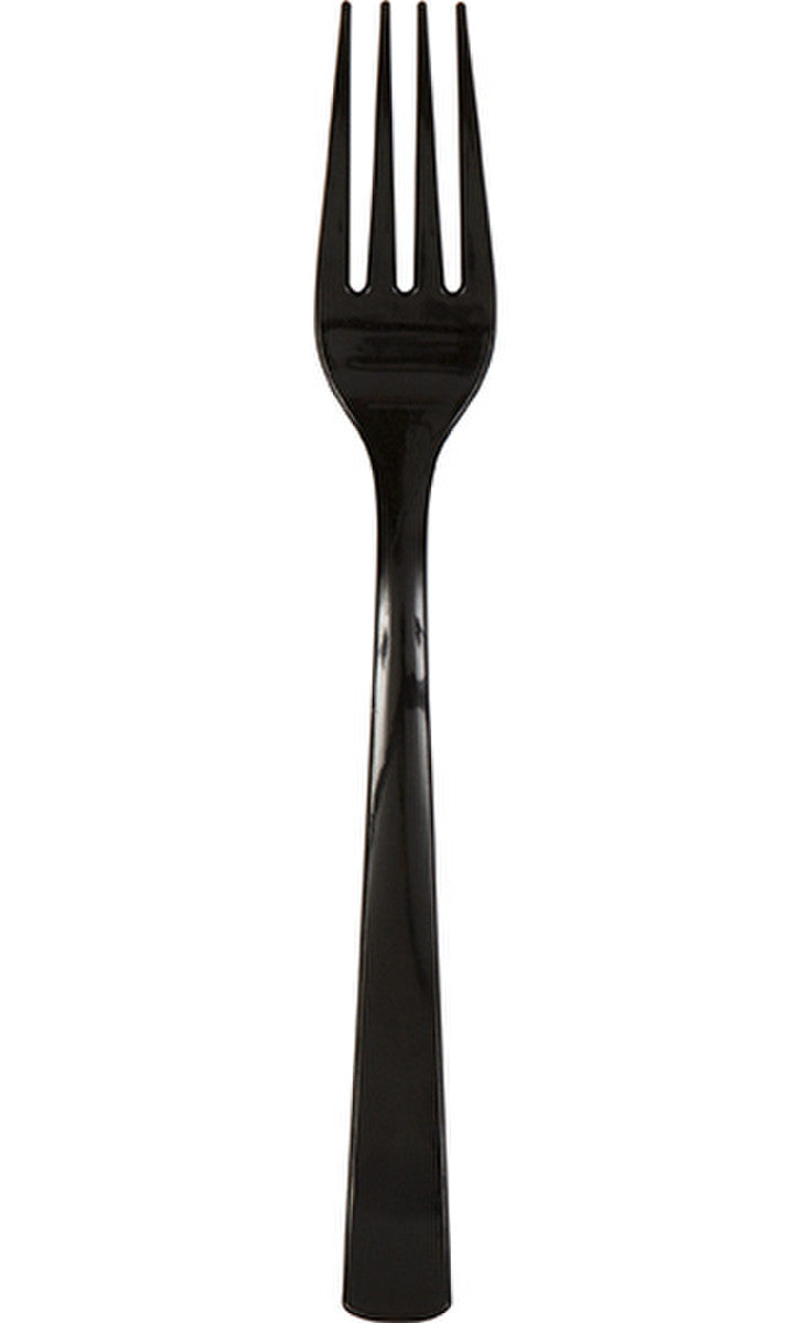 MIDNIGHT BLACK 18 REUSABLE FORKS