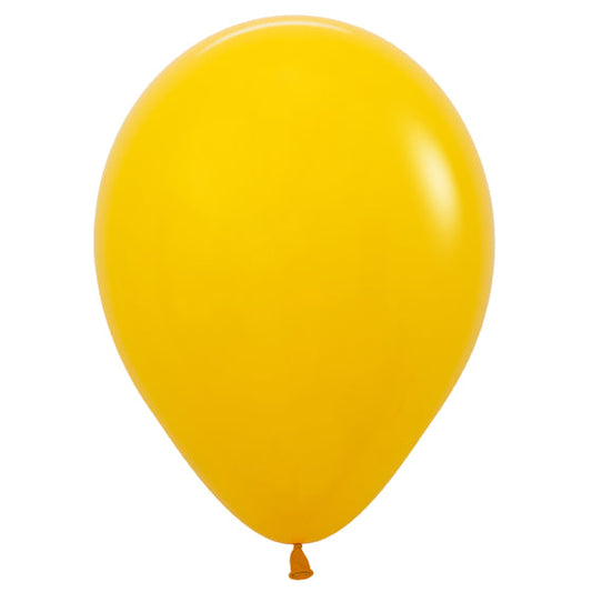 Sempertex 30cm Fashion Honey Yellow Latex Balloons 021, 25PK(12" Round)