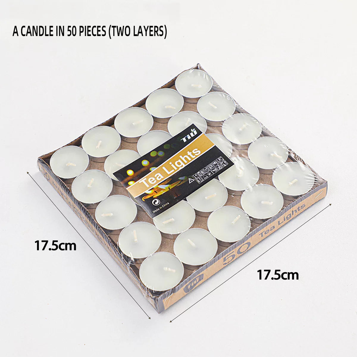 TEA LIGHTS 50pk 3.5cm