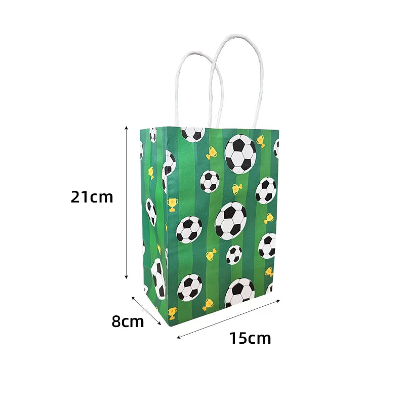 Paper Party Favour Bag – Soccer 4PK