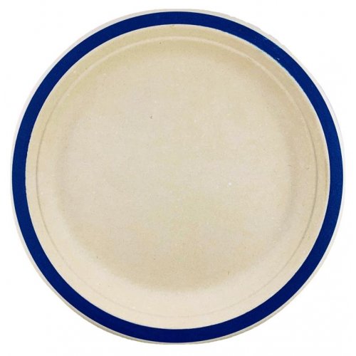 Sugarcane Dinner Plates 230mm Royal Blue 10pk