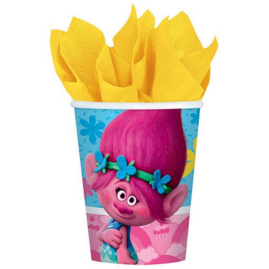 TROLLS 266ML CUPS 8pk