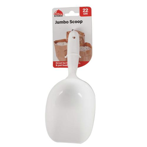 White Measure Scoop Jumbo 22cm (1pc)