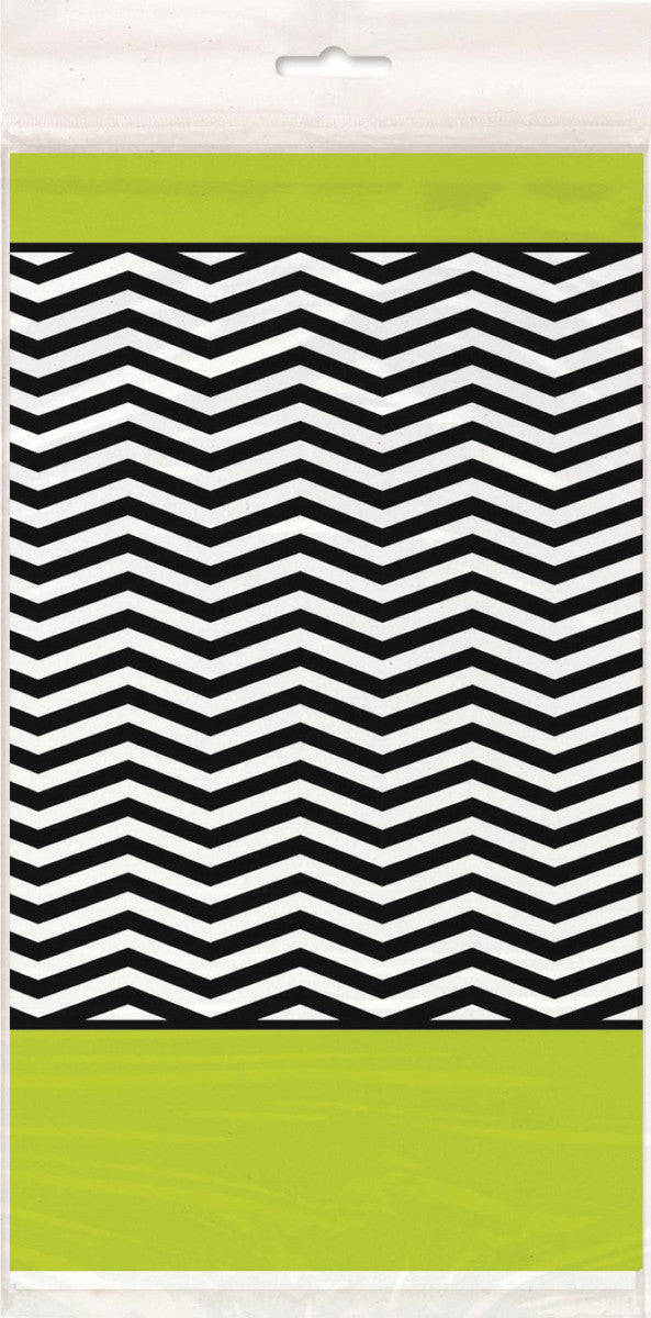 Designer Chevron Birthday Printed Tablecover 137cm X 213cm (54" X 84")