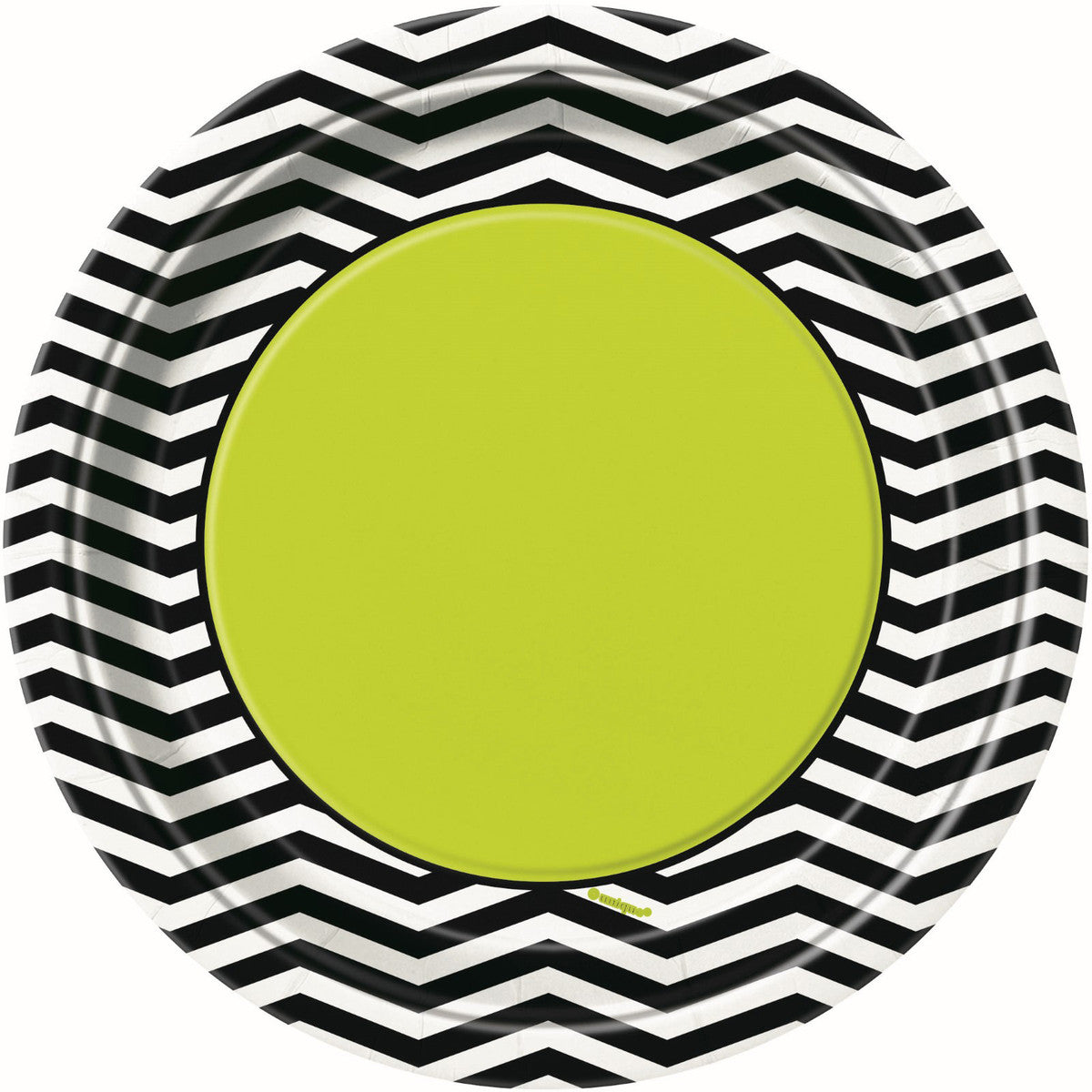 DESIGNER CHEVRON Birthday 18cm (7") Paper Plates- 8pk