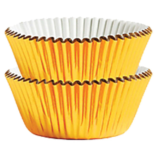 MINI CUPCAKE CASES GOLD - FOIL 100PK