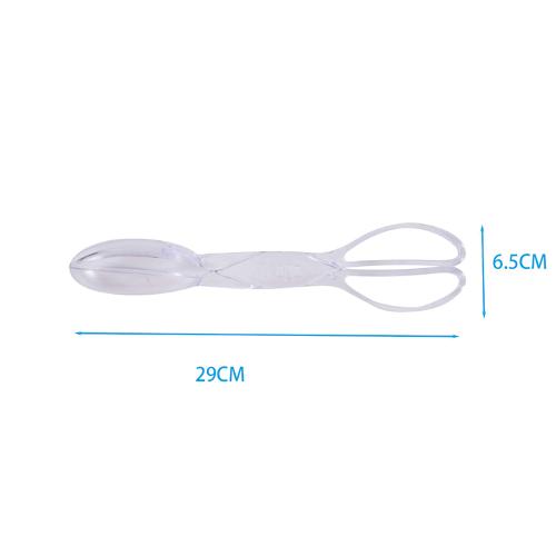 Tongs Salad Clear Plastic 1pc