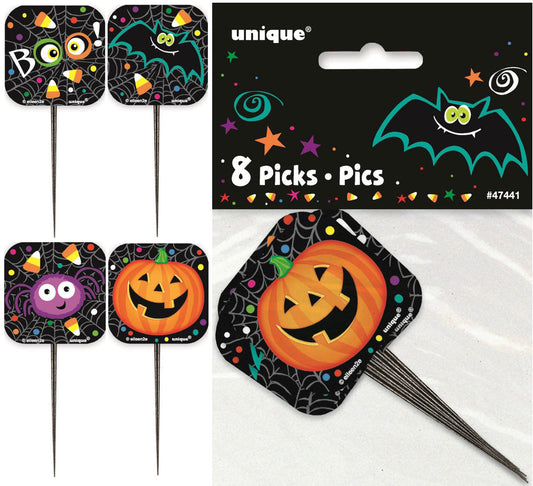 8 PUMPKIN Pals Picks 9cm (3.5")