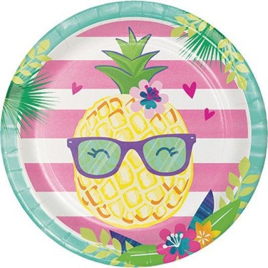 PINEAPPLE N FRIENDS Paper Plates 22cm 8pk