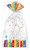 Rainbow Ribbons 20 Cello Bags 28cm H X 13CM W (11" X 5")