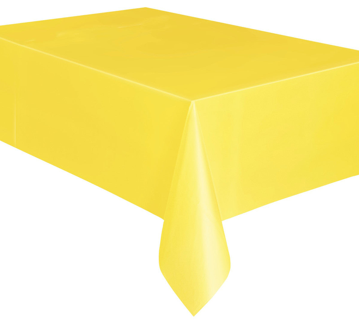 SOFT YELLOW PLASTIC TABLECOVER RECTANGLE 137CM X 274CM (54' X 108")