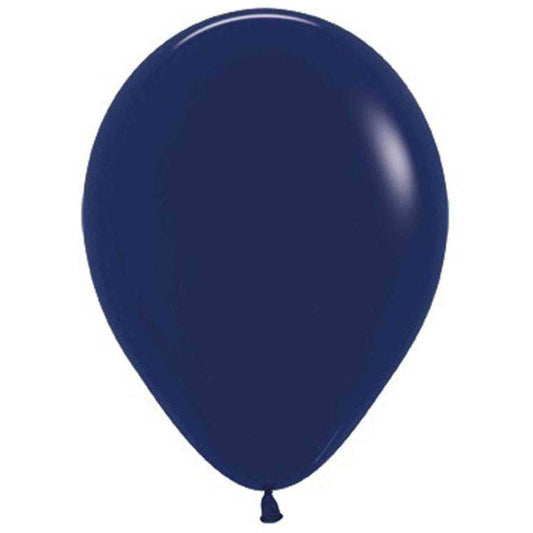 Fashion Navy Blue Latex Balloons 044, 25PK Sempertex 30cm