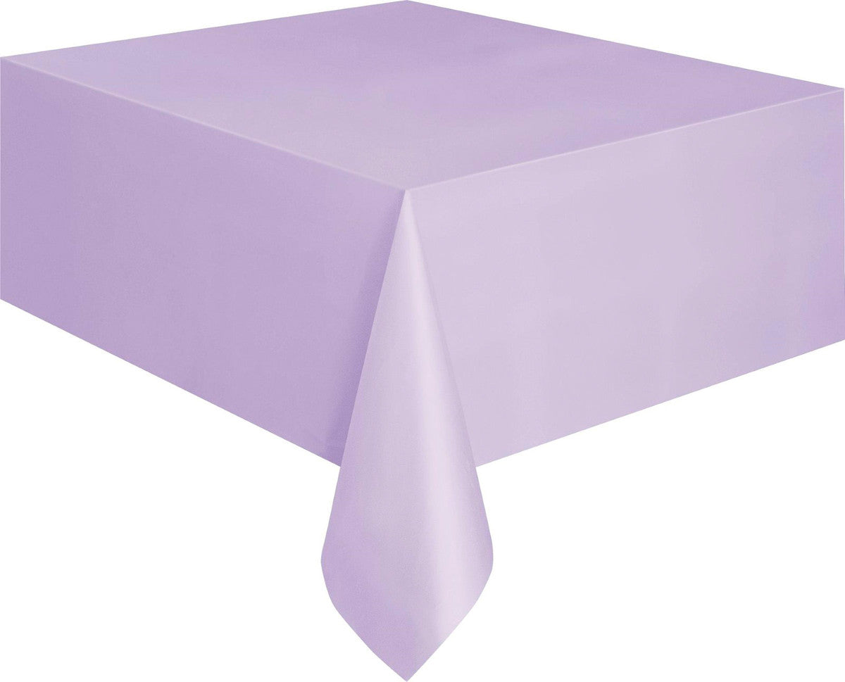 Lavender Unique Plastic Tablecover Rectangle 137cm x 274cm (54" x 108")