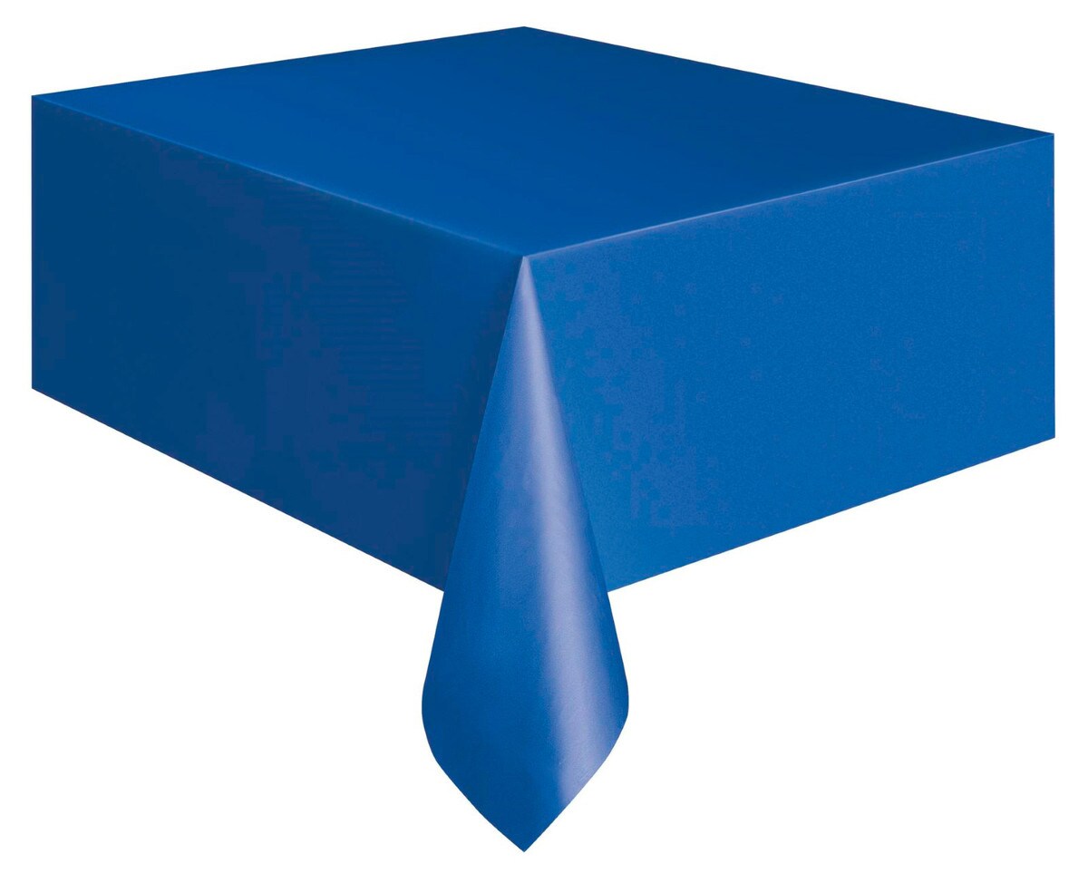 Royal Blue Unique Plastic Tablecover Rectangle 137cm x 274cm (54" x 108")