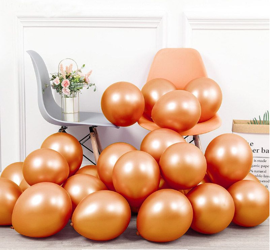 Buy 50pk Chrome Balloon Rose Gold 12" Round at NIS Packaging & Party Supply Brisbane, Logan, Gold Coast, Sydney, Melbourne, Australia