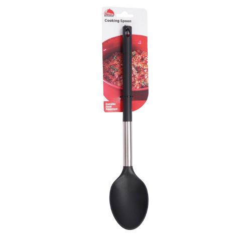 Nylon SS Cooking Spoon 30cm 1pc